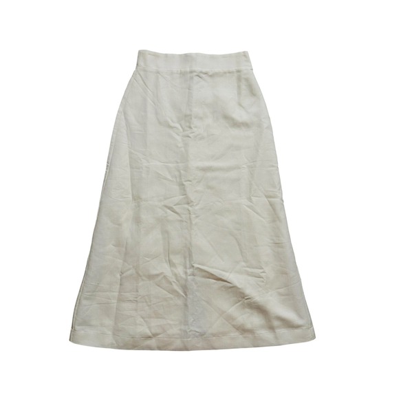 MARIADELAORDEN Dresses & Skirts - Minimalist Maria de la Orden Costa Skirt NWT White Midi 36 Cotton Hemp Coastal